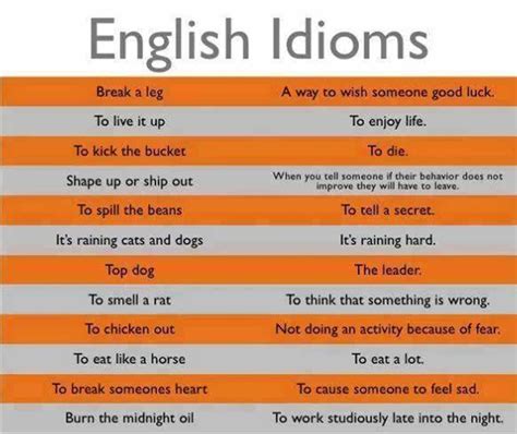 50 most common idioms.